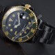 Parnis 40mm Green 2tone Ceramic Bezel PVD Case Submariner Style Automatic Watch