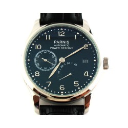 Parnis Luxury Power Reserve Men 43mm Automatic Watch
