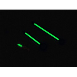 44mm Blue Hands Set with Green Luminous Area