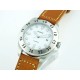 Parnis 44mm Polished Stainless Steel Case White Dial Miyota 821A Movement Automatic Watch