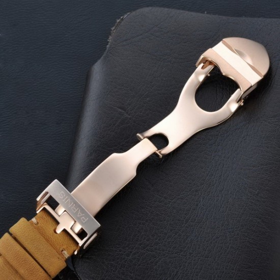 Parnis 45mm Rose Gold Case Sapphire Glass Ceramic Bezel Ocean Planet style Luminous Automatic Men's Watch
