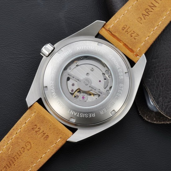 Parnis 45mm SS Case Sapphire Glass Ceramic Bezel Ocean Planet style White numbers Luminous Automatic Men's Watch