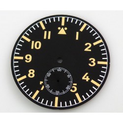47.5mm sterile Dial fit Unitas ETA 6498 Pilot Big Watch Case Luminous number