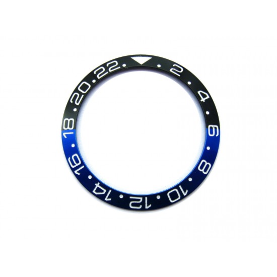 BLACK & BLUE WITH WHITE NUMBERS BEZEL BEZEL FOR GMT II MASTER WATCH