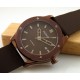 Parnis 44mm coffee dial coffee PVD case automatic mens dateadjust watch