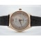 PARNIS SWISS QUARTZ WHITE DIAL ROSE GOLD CASE DATE BROWN STRAP WATCH FOR MAN