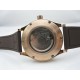 Parnis black dial silver case automatic mens dateadjust watch coffee rubber strap