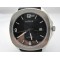 Parnis 40mm Black dial automatic date square case mens watch Rubber strap