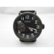 Parnis 46mm PVD plated case black dial White Numbers 6497 hand winding mens watch