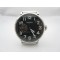 Parnis 46mm SS case black dial White Numbers 6497 hand winding mens watch Rubber Strap