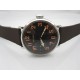 Parnis 46mm SS case Seagull 3600 hand winding Blacki dial with Orange numbers mens watch