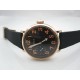 Parnis 46mm golden plated case Seagull 3600 hand winding Blacki dial with Orange numbers mens watch