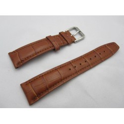 22mm brown genuine Leather Strap