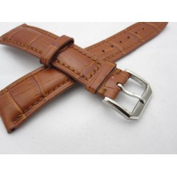 22mm brown genuine Leather Strap