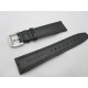 22mm black genuine Leather Strap