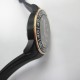 Parnis 42mm Sapphire Rotating Gold Bezel Black PVD Case Automatic Watch Luminous