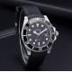 Parnis 40mm Black Dial 21 Jewels Miyota Automatic Men Watch Rotating Bezel Date Sapphire Crystal Rubber Strap