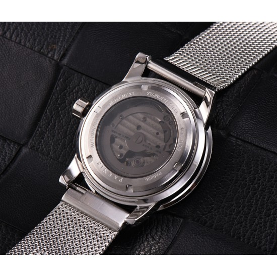 Parnis 42mm Miyota Automatic Stainless Steel Bracelet 10 ATM Sapphire Men Watch Stainless Steel Strap