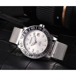 Parnis 42mm White Dial Miyota Automatic Movement Men Watch Sapphire Stainless Band 10 ATM Stainless Steel Strap