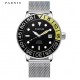Parnis 42mm Black Dial Sapphire Miyota Automatic Mens Mechnical Watch 316L Stainless Steel Strap