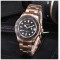 Parnis 41mm Black Dial Luminous Marker Miyota Automatic Movement Men's Watch Rotating Ceramic Bezel Rose Gold Case