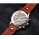 Parnis 43mm Sapphrie Miyota Quartz Movement Men Chronograph Watch Date Day Show Golden Case