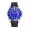 Parnis 40mm Blue Dial 21 Jewels Miyota Automatic Men Watch Rotating Bezel Date Sapphire Crystal Rubber Strap