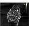 Parnis 41mm Black Dial Sapphire Miyota Automatic Men Casual Watch Rotating Bezel Luminous Marker