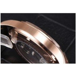 Parnis 41.5mm Rose Gold Dial Automatic Movement Men's Casual Mechanical Watch Small Second  Rose Gold Case