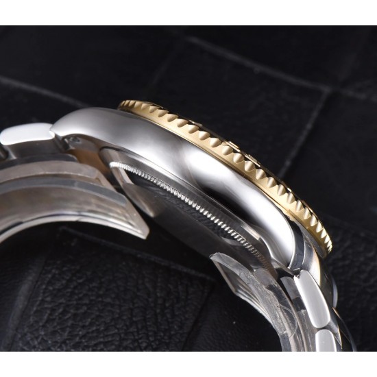 Parnis 41mm Miyota Automatic Men Luxury Watch Gold Rotating Bezel Luminous Mark