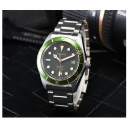 Parnis 41mm Green Dial Sapphire Crystal Miyota Automatic Men's Watch Luminous Marker 10 ATM Waterproof