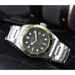 Parnis 41mm Green Dial Sapphire Crystal Miyota Automatic Men's Watch Luminous Marker 10 ATM Waterproof