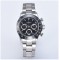 Parnis 39mm Black Dial Men Sport Chronograph Watch Quartz Movement Wristwatch