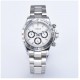 Parnis 39mm White Dial Men Sport Chronograph Watch Quartz Movement Wristwatch