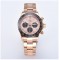 Parnis 39mm Champagne Dial Men Sport Chronograph Watch Quartz Movement Wristwatch 