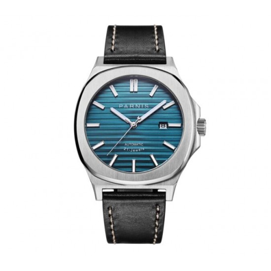 Parnis 42mm Blue Dial Sapphire Crystal Miyota Automatic Men Mechanical Watch Luminous Mark