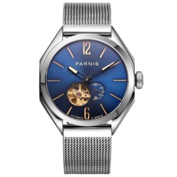 Parnis 43mm Men's Miyota Automatic Mechanical Watch Best Gift Stainless Watchband