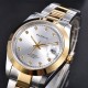 Parnis 39.5mm Silver Dial 2 Tone Gold Miyota 8215 Movement Automatic Mechanical Men's Watches