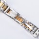 Parnis 39.5mm Gold Dial 2 Tone Case  Automatic Mechanical Mens Watch Silver Stainless Steel Bracelet