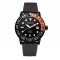 Parnis  42mm Automatic Watch Sport Clock Luminous Black Case Diver Waterpoof Wristwatch Rubber Strap