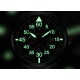 Parnis 44mm Pilot Black Dial Miyota Automatic Movement Men's Casual Watch
