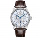 Parnis 43mm White Dial Sapphire Crystal Chronograph Miyota 9100 Automatic Men Watch