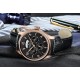 Parnis 43mm Black Dial Golden Case Sapphire Crystal Chronograph Miyota 9100 Automatic Men Watch