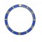 38MM CARVING BLUE WITH GOLDEN NUMBERS CERAMIC BEZEL FOR NEW SUBMARINER CASE