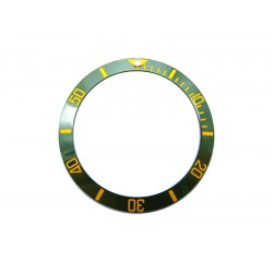 38MM CARVING GREEN WITH GOLDEN NUMBERS CERAMIC BEZEL FOR NEW SUBMARINER