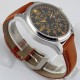 Parnis 44mm Black Dial Orange Numbers Miyota Automatic Sapphire Mens Stainless steel Watch