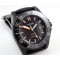 Parnis 43mm PVD case black dial Auto SEAGULL 2100 Watch WATER RESISTANT 20ATM For Man